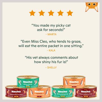 Chicken, Herring & Salmon Variety Pack Minced Wet Cat Food, 3-oz can, case of 12