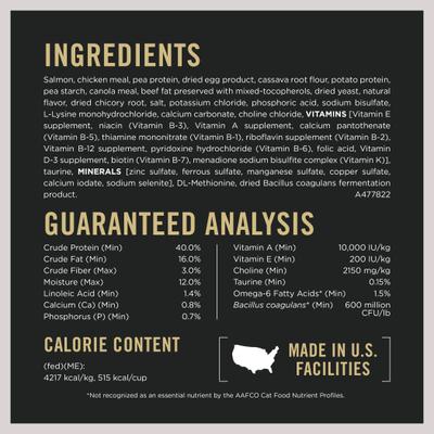 Vital Systems Salmon & Egg Formula 4-in-1 Dry Cat Food, 5-lb bag