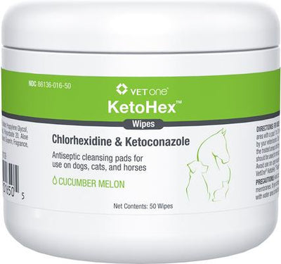 KetoHex Antiseptic Pet Wipes, 50 count
