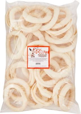 Golosina de dona de cuero crudo para perros, 5 pulgadas, 1 unidad