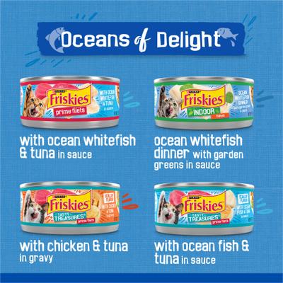 Oceans of Delight Variety Pack Canned Cat Food, 5.5-oz can, case of 48