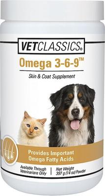 Omega 3-6-9 Skin & Coat Supplement Powder Dog & Cat Supplement, 14-oz bottle