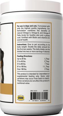 Omega 3-6-9 Skin & Coat Supplement Powder Dog & Cat Supplement, 14-oz bottle
