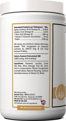 Omega 3-6-9 Skin & Coat Supplement Powder Dog & Cat Supplement, 14-oz bottle