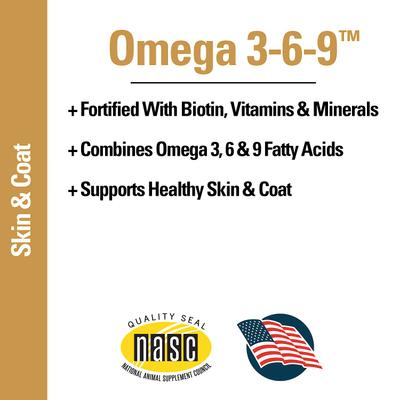 Omega 3-6-9 Skin & Coat Supplement Powder Dog & Cat Supplement, 14-oz bottle