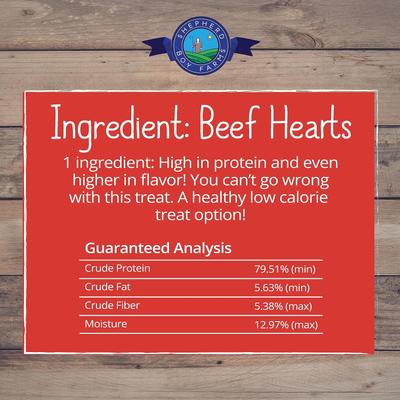 Beef Hearts Freeze-Dried Dog & Cat Treats, 3-oz bag
