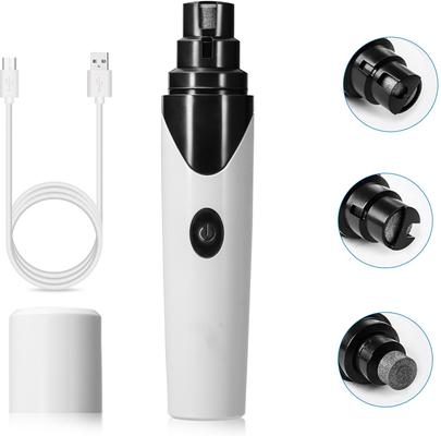 Rechargeable Small Dog & Cat Nail Grinder, White