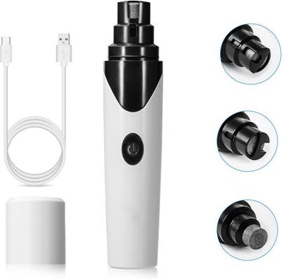 Rechargeable Small Dog & Cat Nail Grinder, White