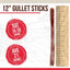 Gullet Sticks Beef Flavored 12-in Dog Chews, 6 count