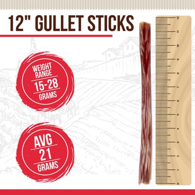 Gullet Sticks Beef Flavored 12-in Dog Chews, 6 count