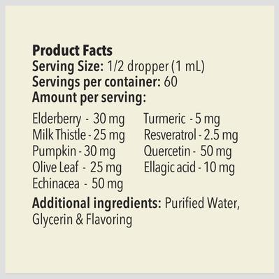 Allergy & Immune Support Chicken Flavored Liquid Allergy & Immune Supplement for Dogs & Cats, 2-fl oz bottle
