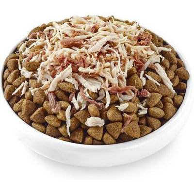 Alimento húmedo natural para perros Taste Toppers de pechuga de pollo con carne de res, bolsa de 5.5 oz, caja de 12