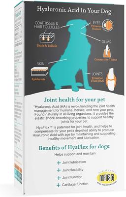 HyaFlex Hyalogic Hyaluronic Acid Hip & Joint Dog Supplement, 1-fl oz bottle