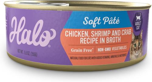 Chicken Recipe Adult Grain-Free Soft Pate Wet Cat Food, 5.5-oz can, case of 12