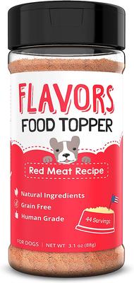 Red Meat Recipe Grain-Free Dog Food Topper & Treat Mix, 3.1-oz bottle