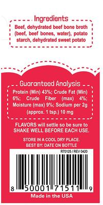 Red Meat Recipe Grain-Free Dog Food Topper & Treat Mix, 3.1-oz bottle