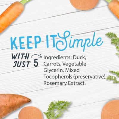 USA Dogs Love Duck & Carrots Grain-Free Jerky Dog Treats, 5-oz bag