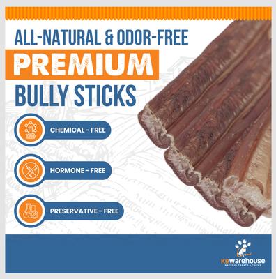 Jumbo 6-inch Bully Sticks Dog Treats, 3 count