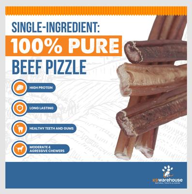 Jumbo 6-inch Bully Sticks Dog Treats, 3 count