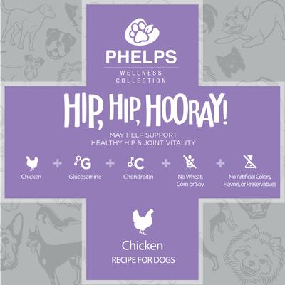 Hip, Hip Hooray! Chicken Recipe Dog Treats, 4.5-oz bag
