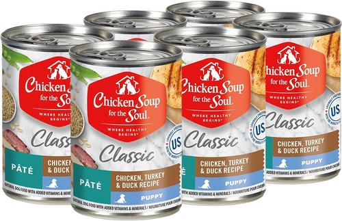 Puppy Pate Chicken, Turkey & Duck Recipe Canned Dog Food, 13-oz, case of 12