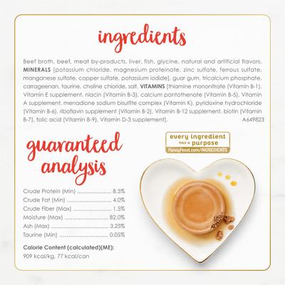 Gravy Lovers Beef Feast Pate Wet Cat Food, 3-oz can, case of 24