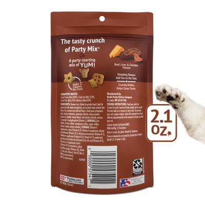 Galletas crujientes para gatos Party Mix con sabor a Wild West Crunch, bolsa de 2.1 oz