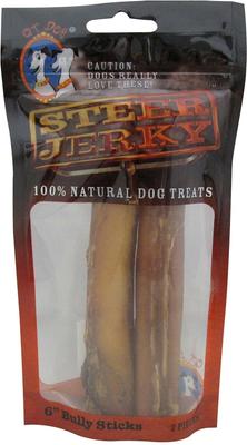 Steer Jerky 12" Bully Stick Dog Treat, 2 count