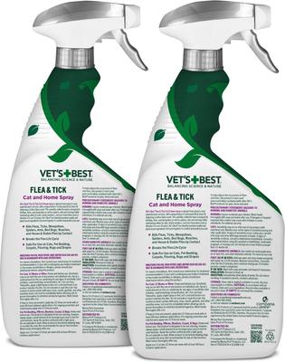Flea & Tick Cat & Home Cotton Spice Scent Natural Spray for Cats, 32-oz bottle, 2 count