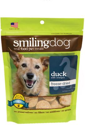 Smiling Dog Chicken with Apples & Spinach Freeze-Dried Dog Treats, 2.5-oz bag