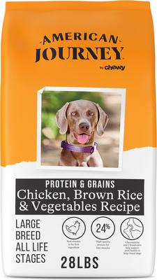 Protein & Grains Large Breed Salmon, Brown Rice & Vegetables Recipe Dry Dog Food, 56-lb bundle