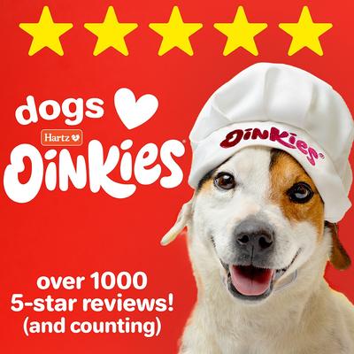 Oinkies Bacon-Wrapped Twists with 100% Real Bacon Rawhide-Free Natural Dog Treats, 28 count