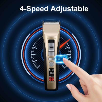 P950 Rechargeable Five-Level Speed Regulation Seat Pet Hair Grooming Clippers, Gold