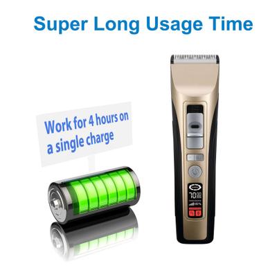 P950 Rechargeable Five-Level Speed Regulation Seat Pet Hair Grooming Clippers, Gold