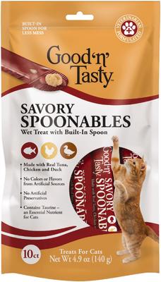 Savory Spoonables Triple Flavor Variety Pack Lickable Cat Treat, Squeezable Tube, 15 count