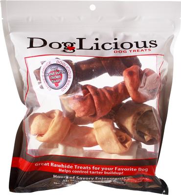 Golosinas para perros DogLicious con sabor a hueso, 5 unidades, 15-18 cm