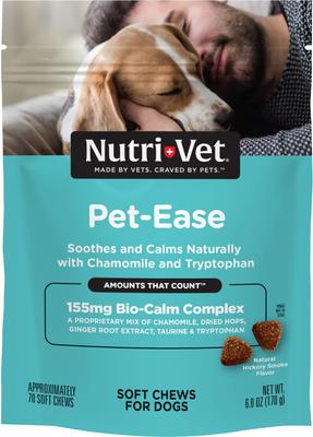 Pet-Ease Soft Chews Calming Supplement for Dogs, 6-oz bag