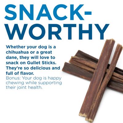 Beef Gullet Sticks Dog Chews, 6-in, 25 count