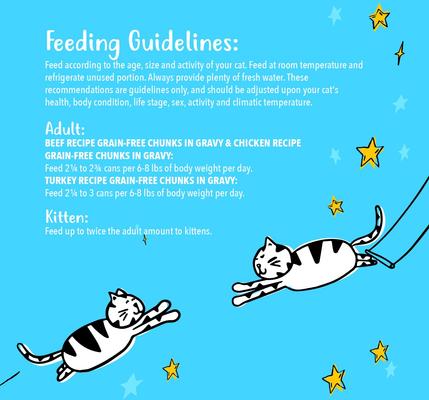 Grain-Free Chunks in Gravy Beef & Poultry Recipes Variety Pack Canned Cat Food, 3-oz can, case of 24