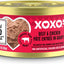 Comida enlatada para gatos sin cereales XOXO Salmon & Tuna Pate, lata de 3 oz, caja de 24