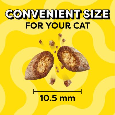 Classic Savory Salmon Flavor Crunchy & Soft Cat Treats, 30-oz tub