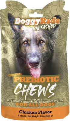 Unleashed Prebiotic Chews Chicken Flavored Digestive Supplement for Dogs, 8 count