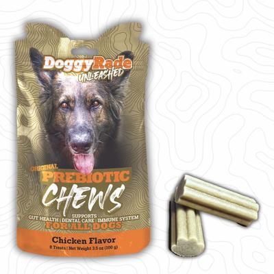 Unleashed Prebiotic Chews Chicken Flavored Digestive Supplement for Dogs, 8 count