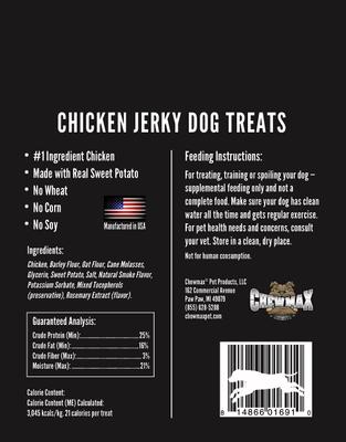 Golosinas masticables naturales de pollo seco para perros, bolsa de 5 oz