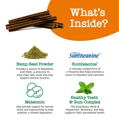 Hemp Elements Orastix, Masticables de Cañamo dentales, calmantes, sabor Menta, Perros. 355 mg
