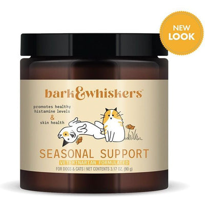 Seasonal Support Supplement, Perros y Gatos. 90 g. - Bark & Whiskers