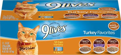 Turkey Favorites Variety Pack Wet Cat Food, 5.5-oz can, case of 12