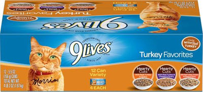 Turkey Favorites Variety Pack Wet Cat Food, 5.5-oz can, case of 12