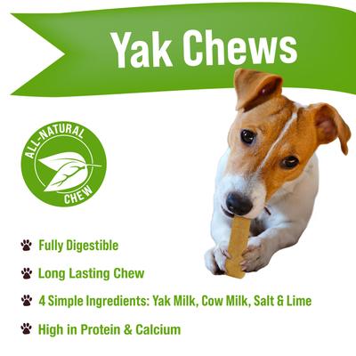 Yak Chew Small Dog Treats, 4 count