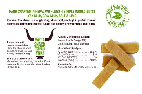 Yak Chew Small Dog Treats, 4 count